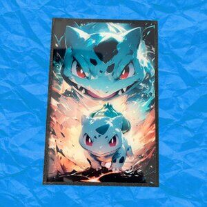 Bulbasaur Pokémon Fan Art Display Board – Nightblade Artboard 6x4 Inches